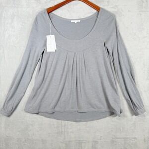 NEW Patrizia Pepe Women's Pullover Top Small Gray Modal Angora Blend Soft Italy